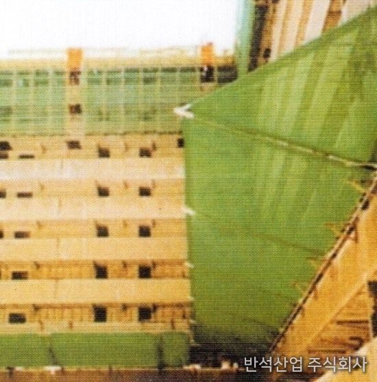 낙하물 방지망 시공 예