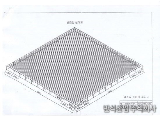 골조 및 와이어 투시도