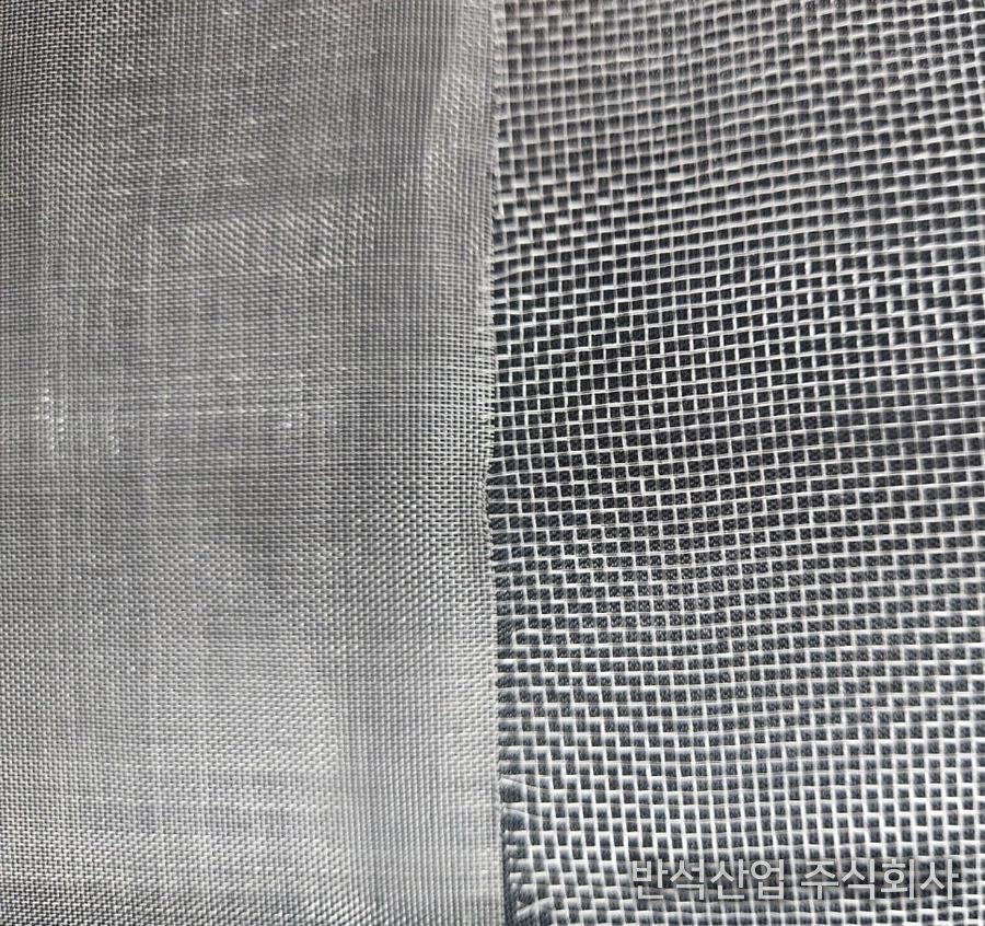 0.3mm(좌) · 1mm(우)의 메쉬 크기 비교 (확대)