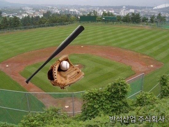 야구망 설치 현장
